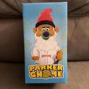 Parker Fresno Grizzlies Gnome NIB Mascot PG&E. Rare 7/27/12 SGA
